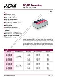 THD 12-4821WI Datasheet Cover