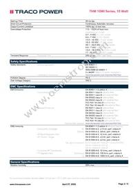 THM 10-4823WI Datasheet Page 3
