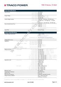 THN 15-4825WI Datasheet Page 2