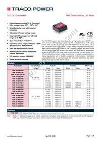 THN 30-4825WI Datasheet Cover
