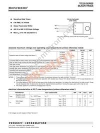 TIC225N-S Datasheet Cover