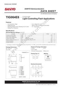 TIG064E8-TL-H Datasheet Cover