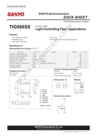TIG066SS-TL-E Datasheet Cover