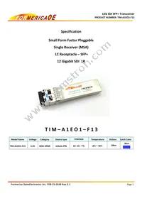 TIM-A1EO1-F13 Datasheet Cover