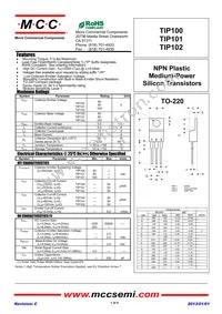 TIP101-BP Datasheet Cover