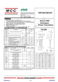 TIP127-BP Datasheet Cover