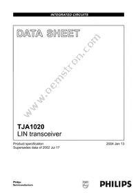 TJA1020T/VM Datasheet Cover