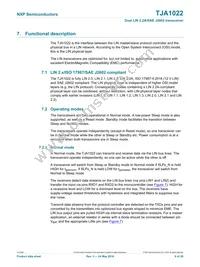 TJA1022T Datasheet Page 6