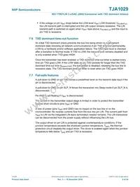TJA1029T Datasheet Page 9