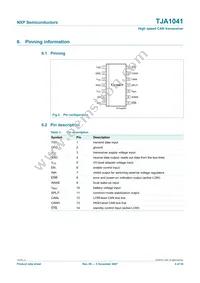 TJA1041T/VM Datasheet Page 4