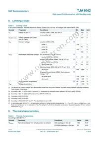 TJA1042T/CM Datasheet Page 8