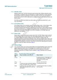 TJA1043TKJ Datasheet Page 8