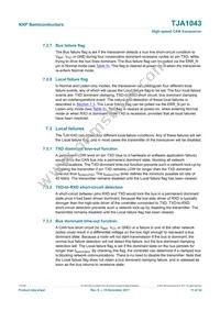 TJA1043TKJ Datasheet Page 11