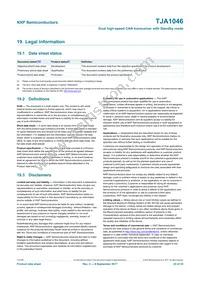 TJA1046TKZ Datasheet Page 23