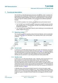 TJA1049T Datasheet Page 6