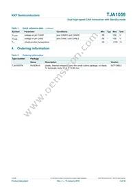 TJA1059TKJ Datasheet Page 3