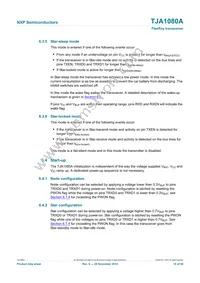 TJA1080ATS/2/T Datasheet Page 19