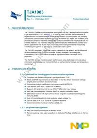 TJA1083TTJ Datasheet Cover