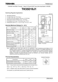 TK55D10J1(Q) Datasheet Cover