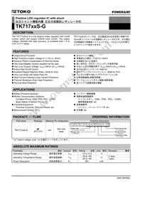 TK71728SCL-G Datasheet Cover