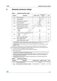 TL081IN Datasheet Page 3