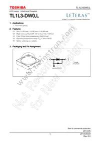 TL1L3-DW0 Datasheet Cover