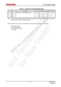 TL1L4-WH0 Datasheet Page 7
