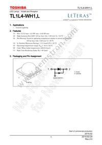 TL1L4-WH1 Datasheet Cover