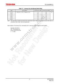 TL1L4-WH1 Datasheet Page 7