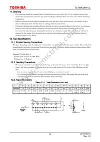 TL1WK-WH1 Datasheet Page 12