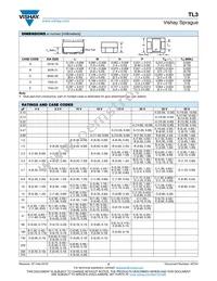 TL3E107K020C0150 Datasheet Page 2