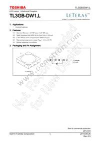 TL3GB-DW1 Datasheet Cover