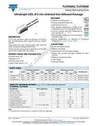 TLCY6200 Datasheet Cover