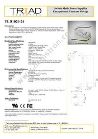 TLD1020-24 Datasheet Cover