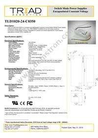 TLD1020-24-C0350 Datasheet Cover