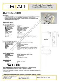 TLD1040-36-C1050 Datasheet Cover