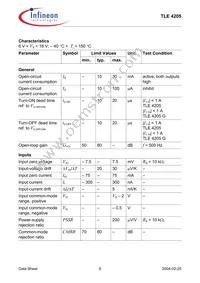 TLE4205NKLA1 Datasheet Page 8
