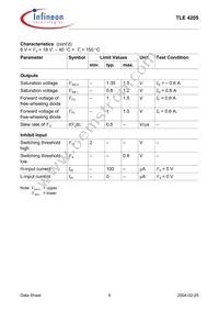 TLE4205NKLA1 Datasheet Page 9