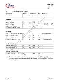 TLE4209AHKLA1 Datasheet Page 4