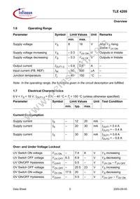 TLE4209AHKLA1 Datasheet Page 5