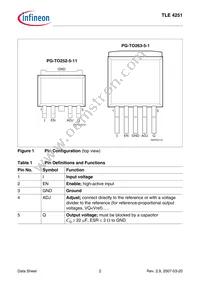 TLE4251GNTMA1 Datasheet Page 2