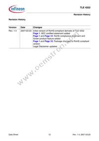 TLE4252DNTMA1 Datasheet Page 12