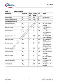 TLE4267NKSA1 Datasheet Page 9