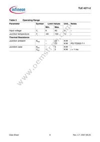 TLE42712SNKSA1 Datasheet Page 6