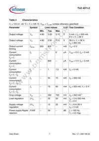 TLE42712SNKSA1 Datasheet Page 7