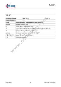 TLE4274DV50T Datasheet Page 15