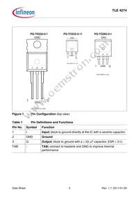 TLE4274GV85ATMA1 Datasheet Page 3