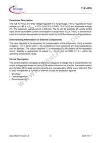 TLE4276GV10NTMA1 Datasheet Page 2