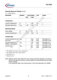 TLE4299GV33NT Datasheet Page 8