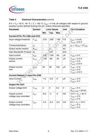 TLE4305GNT Datasheet Page 6